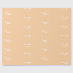 Papier Cadeau Nom personnalisé Simple style Votre logo ici