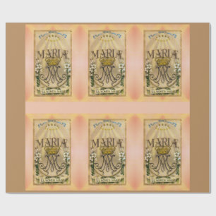 Papier Cadeau Nom saint de papier d'emballage de Mary