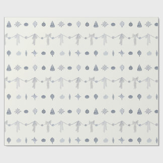 Papier Cadeau Nostalgic Christmas Ornament Stripe Wrapping Paper