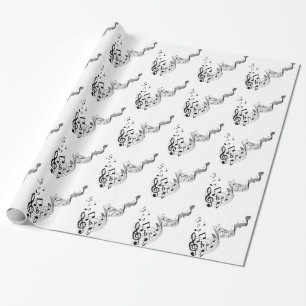 Papier Cadeau Notes de musique