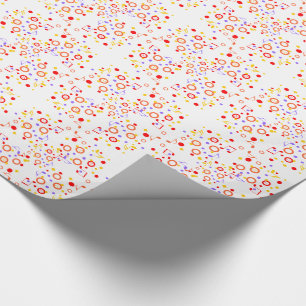 Papier Cadeau Notes musicales de colourful