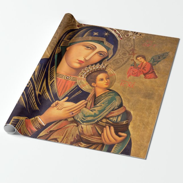 Papier Cadeau Notre Dame De L'Aide Perpétuelle (Déroulé)