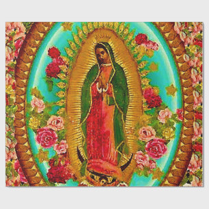 Papier Cadeau Notre Dame Guadalupe-Mexique Sainte Vierge Marie