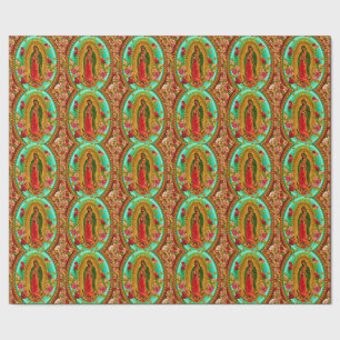 Papier Cadeau Notre Dame Guadalupe-Mexique Sainte Vierge Marie