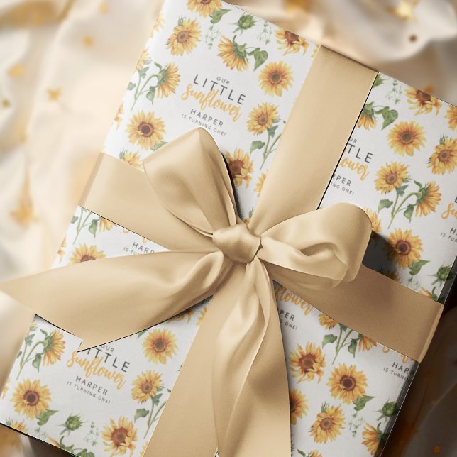 Papier Cadeau Notre Papier D'Enveloppement De Petite Tournesol (Créateur téléchargé)
