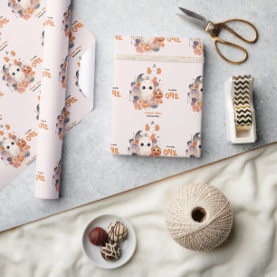 Papier Cadeau Notre Petit Boo Halloween 1er Anniversaire