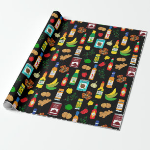 Papier Cadeau Nourriture et épices jamaïcaines Anniversaire
