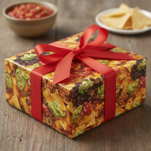 Papier Cadeau Nourriture mexicaine réaliste nacho