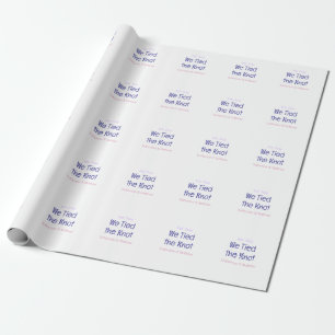 Papier Cadeau nous avons noué le nœud engagement mariage violet