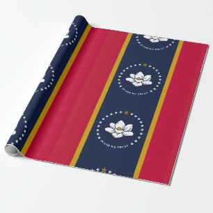 Papier Cadeau Nouveau Motif du drapeau du Mississippi 2020