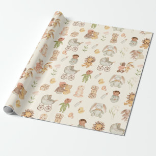 Papier Cadeau Nouveau-né International Baby