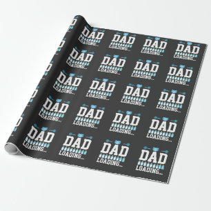 Papier Cadeau Nouveau père Baby Chargement de couches Faire-part