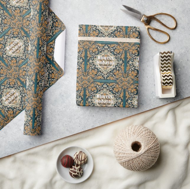 Papier Cadeau Nouvel An Perse Dîner fêtes Événements Cadeaux (Artisanat)