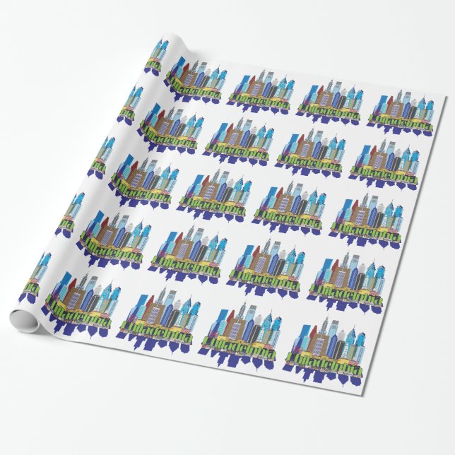 Papier Cadeau Nouvelle icône de Philly (Déroulé)