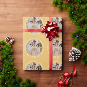 Papier Cadeau N'Ouvrez Pas Avant Noël Or
