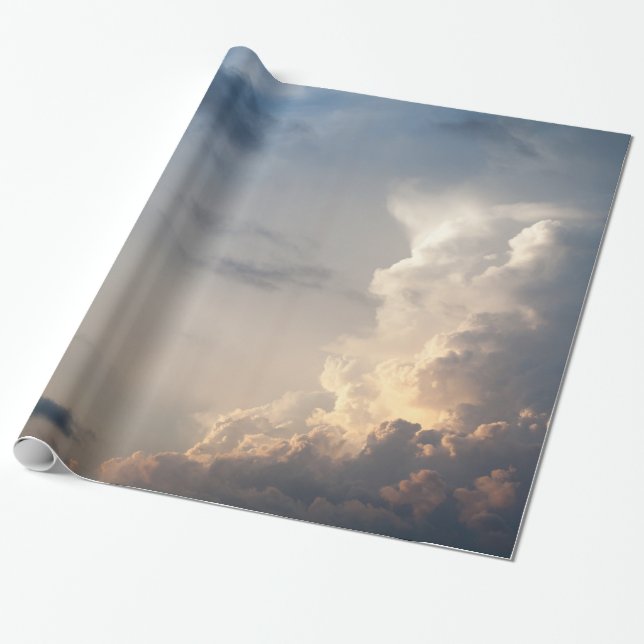 Papier Cadeau Nuage de nuages Ciel nuages de tempête (Déroulé)