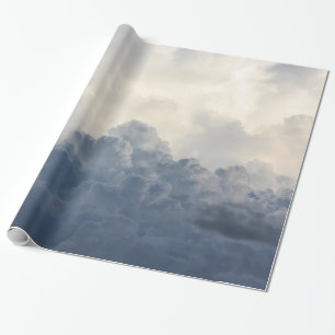 Papier Cadeau Nuages blancs merveilleux de nuage de tempête en