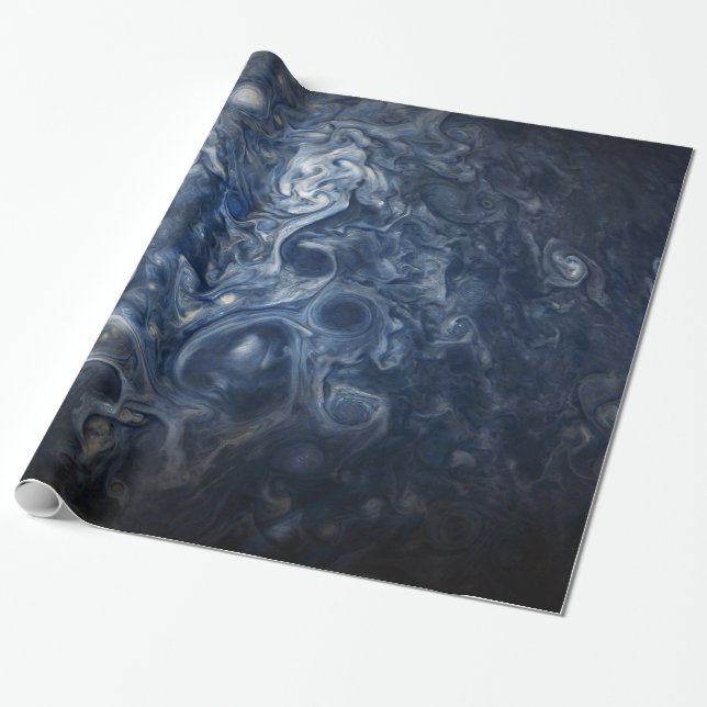 Papier Cadeau Nuages bleus de tourbillonnement de came de (Déroulé)