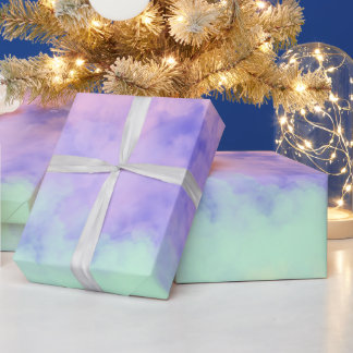 Papier Cadeau Nuages de Barbe à Papa