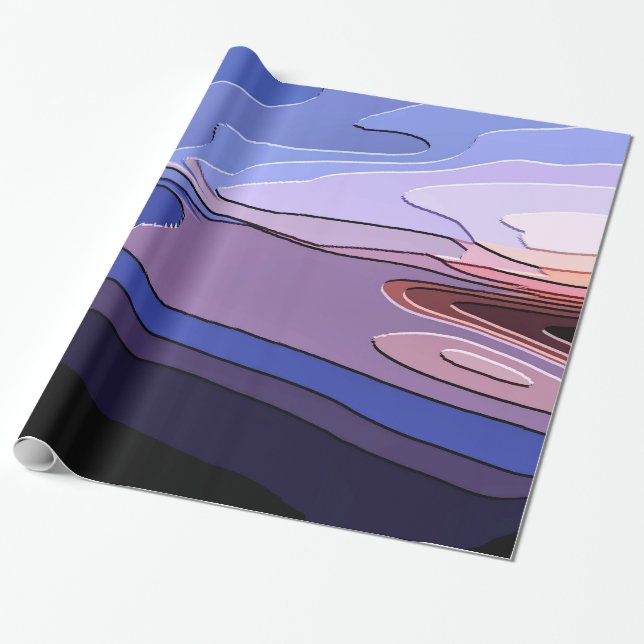PAPIER CADEAU NUAGES DE TEMPÊTE (Déroulé)