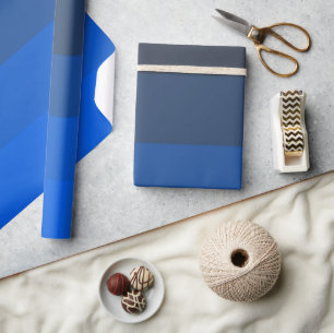 Papier Cadeau Nuances de bleus