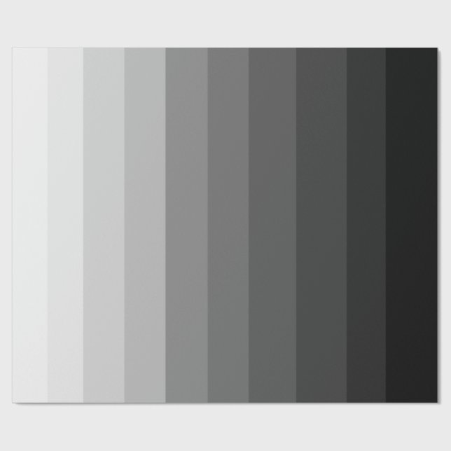 Papier Cadeau Nuances de papier d'emballage gris (Plat)