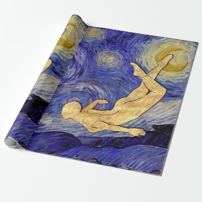 Papier Cadeau Nuit d'étoile Vincent Van Gogh (Déroulé)