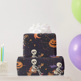Papier Cadeau Nuit effrayante Halloween