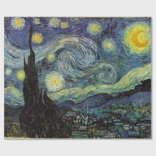 Papier Cadeau Nuit étoilée, cadeau Vincent van Gogh