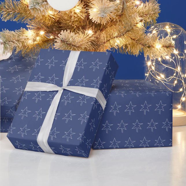 Papier Cadeau Nuit royale du Star de Noël (Vacances)