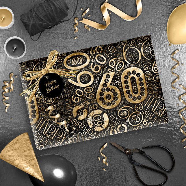 Papier Cadeau Numéro de Birthday (Créateur téléchargé)