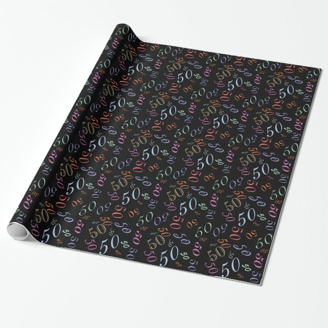 Papier Cadeau Numéros brouillés CHANGER couleurs printemps 2014 (Déroulé)