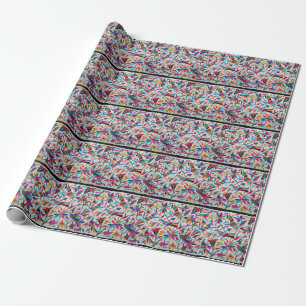 Papier Cadeau Oaxaca Mexique Mexicain Maya Hispanique Ethnique B