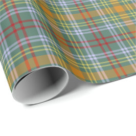 Papier Cadeau O'Brien Clan Tartan Irish Plaid Motif