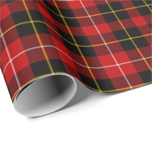 Papier Cadeau O'Connell Clan Tartan Irish Plaid Motif