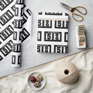 Papier Cadeau Odomètre 59e anniversaire