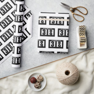 Papier Cadeau Odomètre du 39e anniversaire