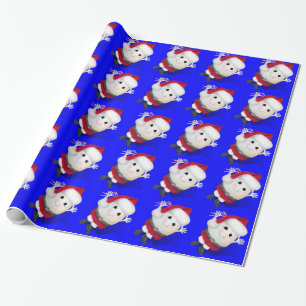 Papier Cadeau Oeuf de Noël Père Noël - Noël exceptionnel