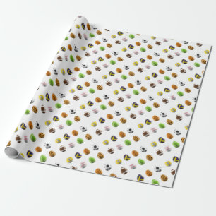 Papier Cadeau oeufs de Pâques