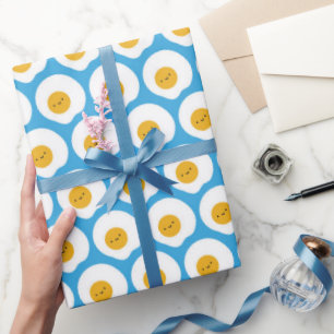Papier Cadeau Œufs Frits Kawaii
