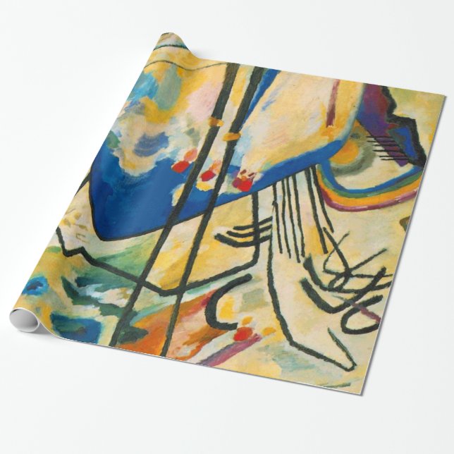 Papier Cadeau Oeuvre Abstraite de Kandinsky (Déroulé)