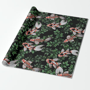 Papier Cadeau Oeuvre de Koi Pond Fish