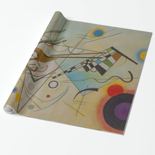 Papier Cadeau Oeuvre en toile Abstraite Kandinsky (Déroulé)