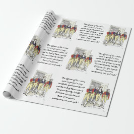 Papier Cadeau Officiers de la Milice du Shire, Jane Austen