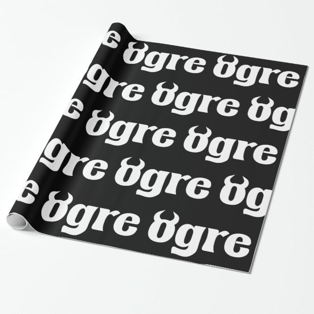 Papier Cadeau Ogre (Déroulé)