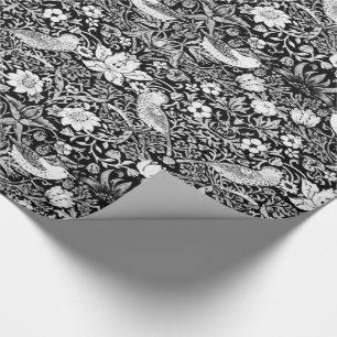 Papier Cadeau Oiseau de Nouveau d'art et tapisserie de fleur,