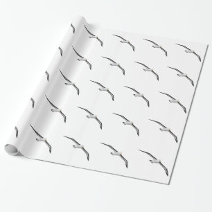 Papier Cadeau Oiseau montant d'albatros