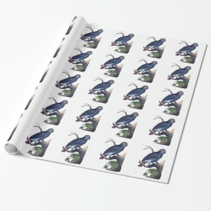 Papier Cadeau Oiseau vintage