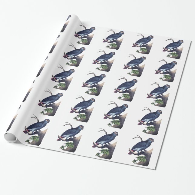 Papier Cadeau Oiseau vintage (Déroulé)