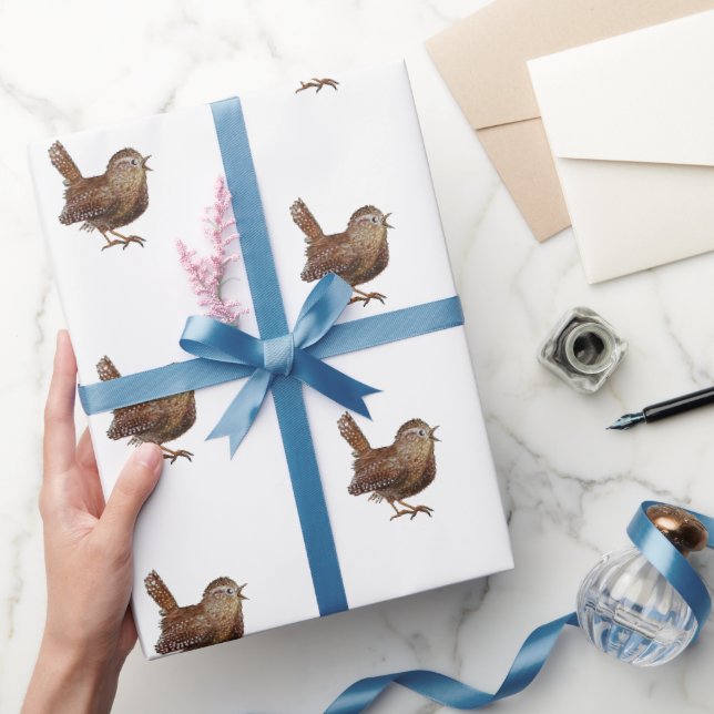 Papier Cadeau Oiseau Wren (Troglodytes Troglodytes) (Cadeaux)